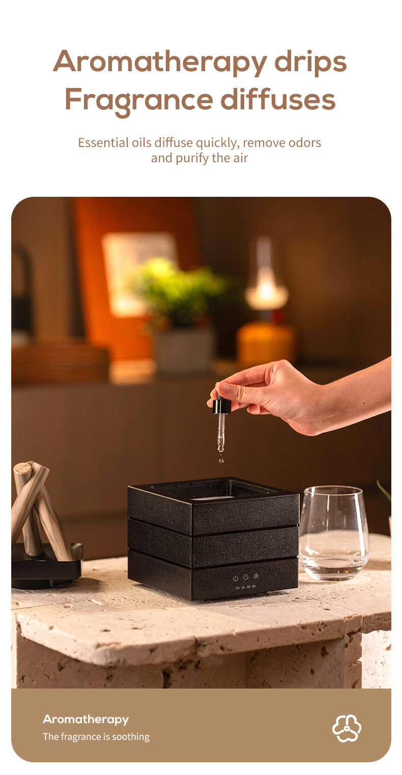 USB Flame Aroma Diffuser With Colorful Lights 280ml Large Fog Humidifier Timer Auto Power-Off Essential Oil Diffuser