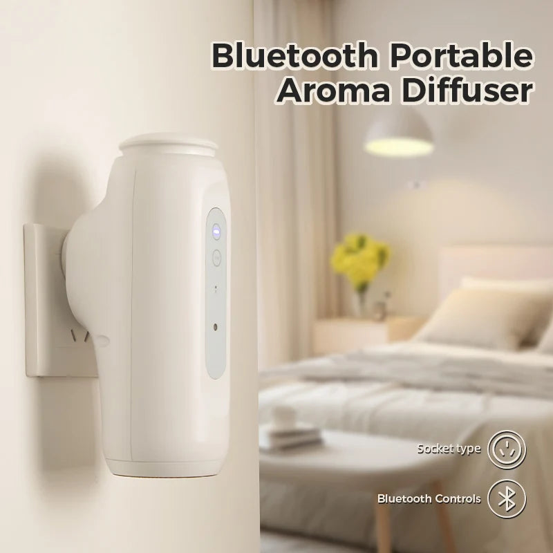 NAMSTE Waterless Essential Oil Diffuser Wall Plug Aroma Oil Diffuser Cool Mist Electric Scent Machine Smart Bluetooth For Home