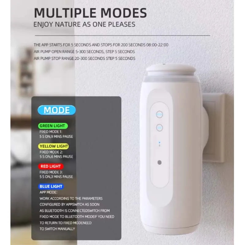 NAMSTE Waterless Essential Oil Diffuser Wall Plug Aroma Oil Diffuser Cool Mist Electric Scent Machine Smart Bluetooth For Home
