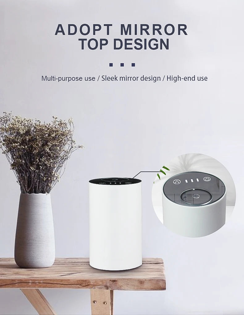 Waterless Essential Oil Aromatherapy Diffuser Office Desktop Portable Electric For Spa Home USB Rechargeable Car Air Freshener