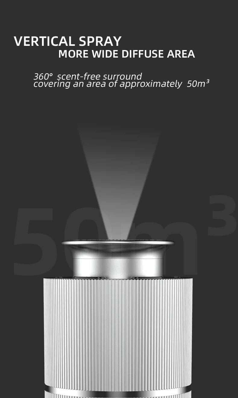 Car Air Freshener Device Essential Oil Diffuser For Home Office USB Rechargeable Diffuser Aluminium Alloys Aromatic Oil Diffuser