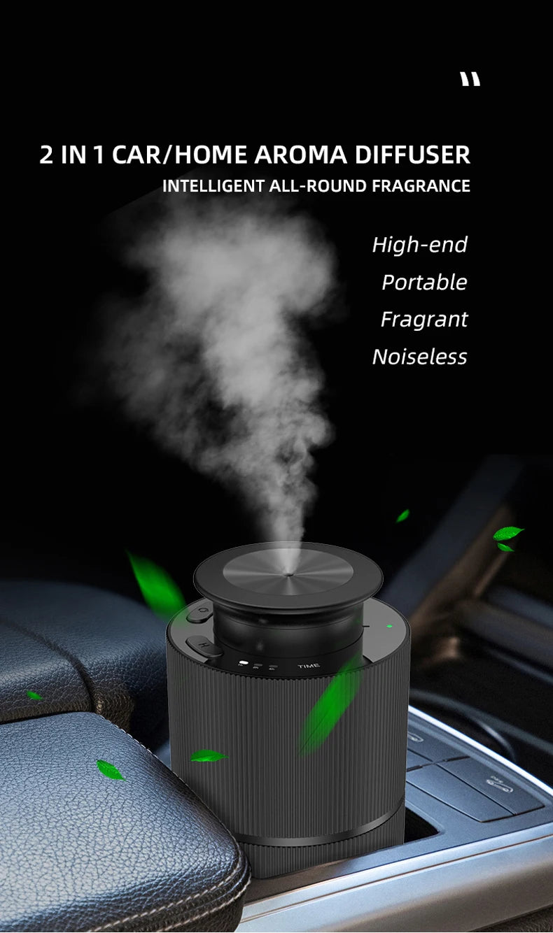 Car Air Freshener Device Essential Oil Diffuser For Home Office USB Rechargeable Diffuser Aluminium Alloys Aromatic Oil Diffuser