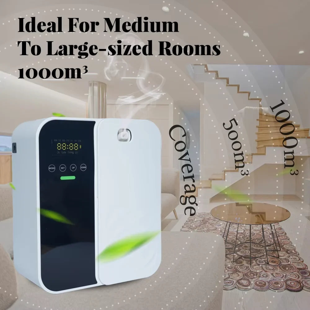 Ultrasonic Aroma Diffuser 500mlLarge Tank Relaxing Essential Oil Diffuser Silent Humidifier with LED Night Light for Home/Office