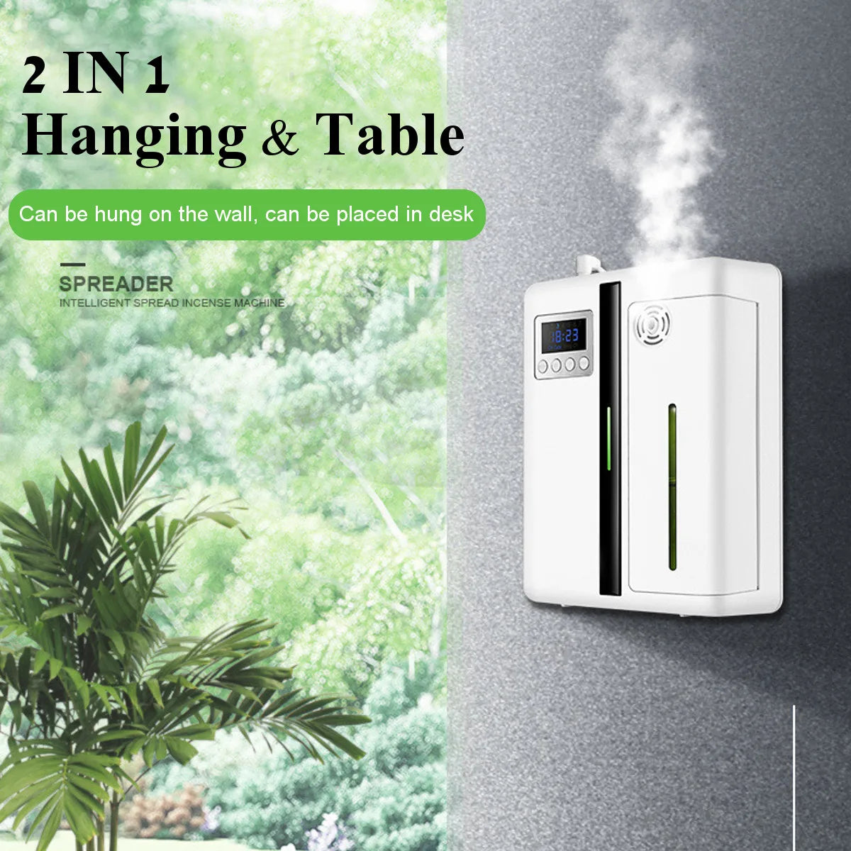 Bluetooth 200ml Home Hotel Smart Essential Oil Aromatherapy Machine Waterless Aroma Diffuser Wall-mounted Aromatherapy Machine