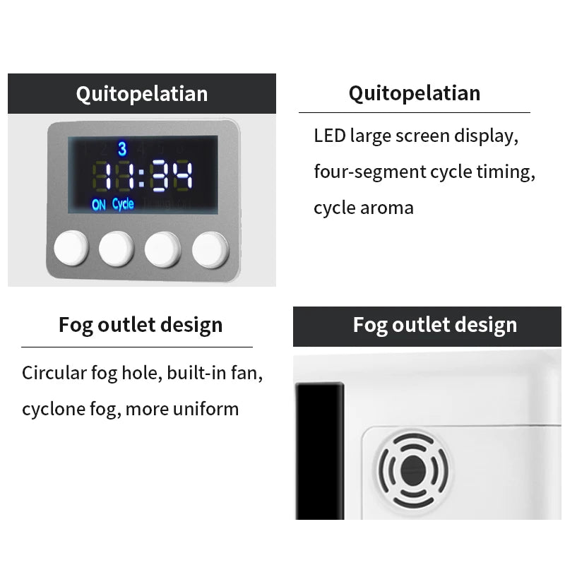 Bluetooth 200ml Home Hotel Smart Essential Oil Aromatherapy Machine Waterless Aroma Diffuser Wall-mounted Aromatherapy Machine