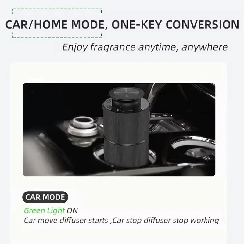 Car Air Freshener Device Essential Oil Diffuser For Home Office USB Rechargeable Diffuser Aluminium Alloys Aromatic Oil Diffuser