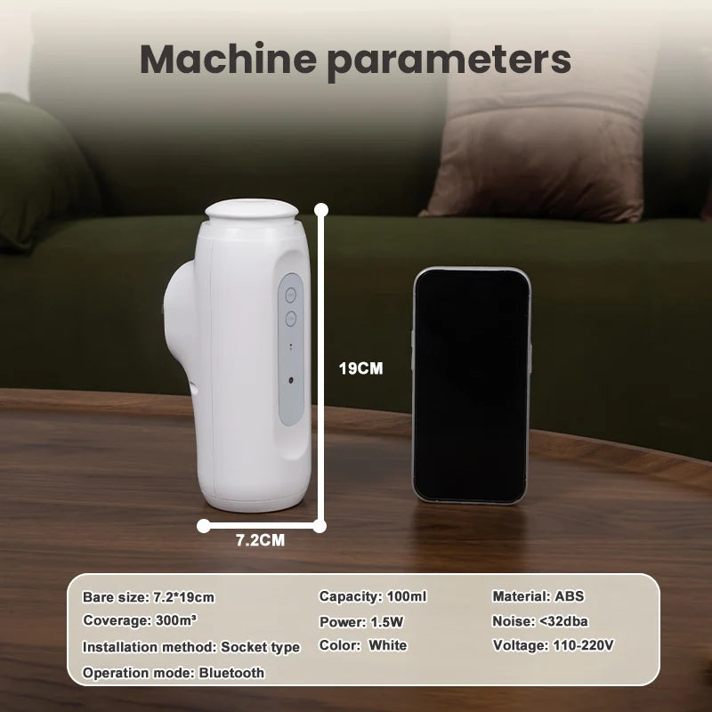 NAMSTE Waterless Essential Oil Diffuser Wall Plug Aroma Oil Diffuser Cool Mist Electric Scent Machine Smart Bluetooth For Home