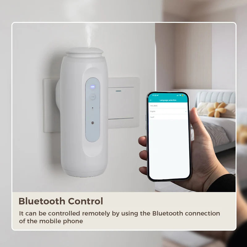 NAMSTE Waterless Essential Oil Diffuser Wall Plug Aroma Oil Diffuser Cool Mist Electric Scent Machine Smart Bluetooth For Home