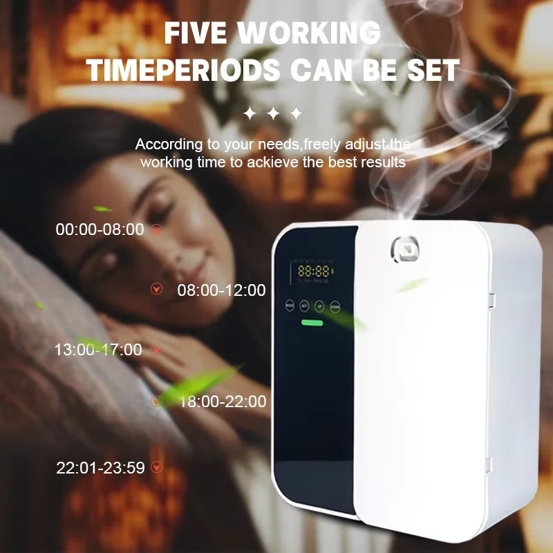Ultrasonic Aroma Diffuser 500mlLarge Tank Relaxing Essential Oil Diffuser Silent Humidifier with LED Night Light for Home/Office