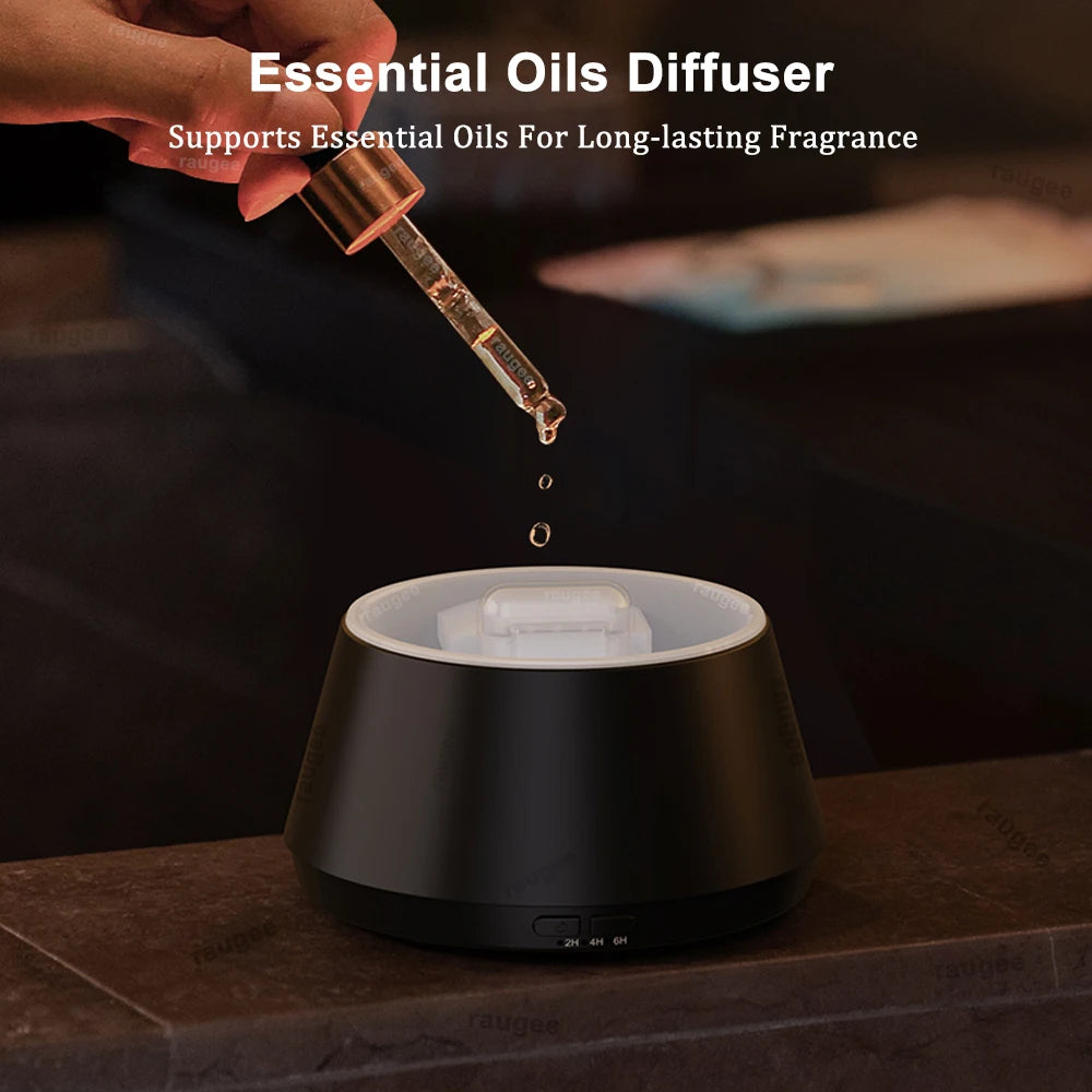 Flame Humidifier Essential Oil Diffuser Aroma Humidifier Fragrance Diffuser for Home Aromatherapy Diffuser with LED Night Light