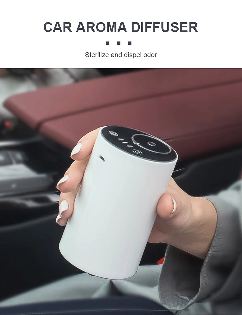 Waterless Essential Oil Aromatherapy Diffuser Office Desktop Portable Electric For Spa Home USB Rechargeable Car Air Freshener
