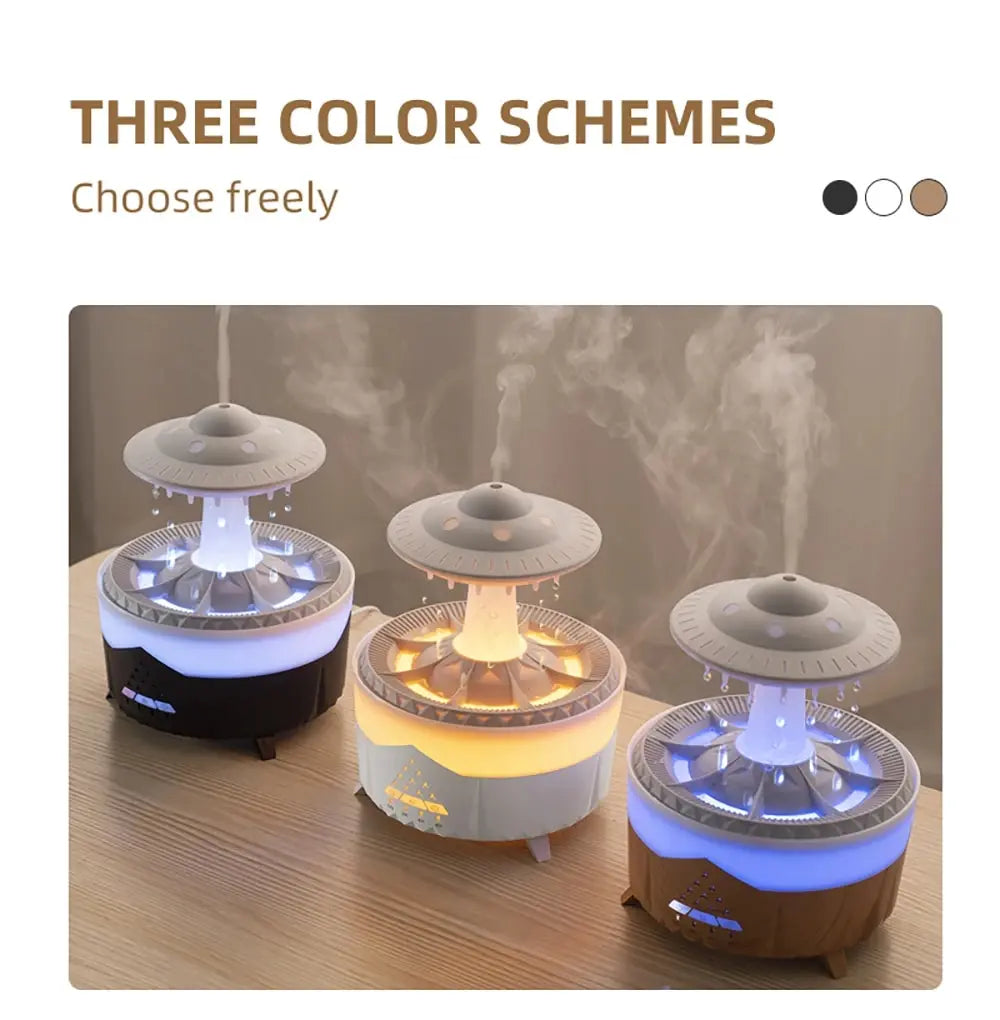 Aierwill ufo Air Humidifier Ultrasonic Aromatherapy Diffusers Mist Maker Fragrance Essential Oil Aroma Difusor Remote control