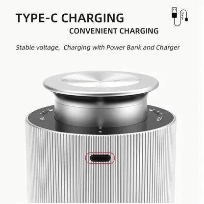 Car Air Freshener Device Essential Oil Diffuser For Home Office USB Rechargeable Diffuser Aluminium Alloys Aromatic Oil Diffuser