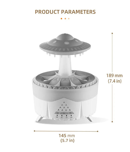 Aierwill ufo Air Humidifier Ultrasonic Aromatherapy Diffusers Mist Maker Fragrance Essential Oil Aroma Difusor Remote control