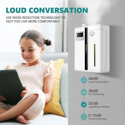Bluetooth 200ml Home Hotel Smart Essential Oil Aromatherapy Machine Waterless Aroma Diffuser Wall-mounted Aromatherapy Machine